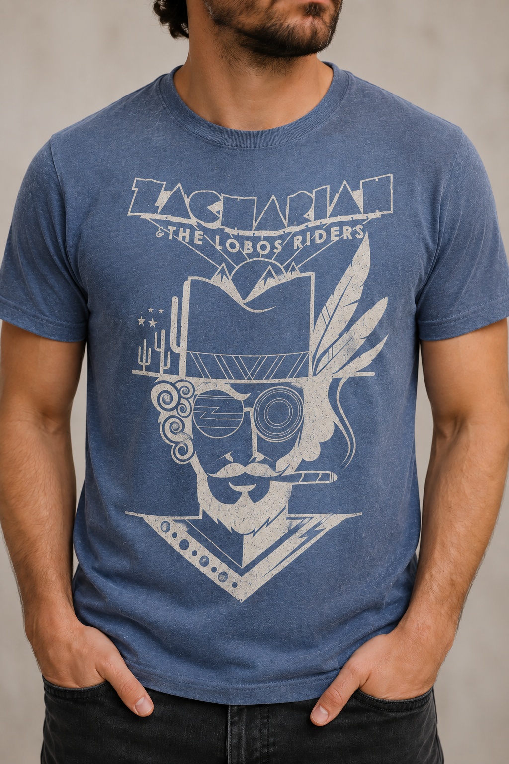 Zachariah & the Lobos Riders graphic tee